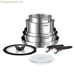 Խոհանոցային սպասք Tefal L897SA74 Սև Կարմիր Պողպատե 10 Հատ