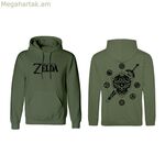 Կանաչ գույնի ունիսեքս վերնաշապիկ՝ The Legend of Zelda լոգոտիպով և վահանով