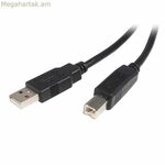 USB A-ից USB B մալուխ Startech USB2HAB5M սև