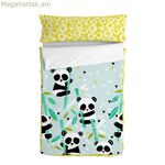 Կարկատանով անկողնային պարագաներ HappyFriday Moshi Moshi Panda Garden Կապույտ Կապույտ 42 x 20 x 50 սմ