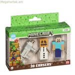 3D ջնջիչների հավաքածու Minecraft MC4021B 3 հատ