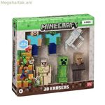 3D ջնջիչների հավաքածու Minecraft MC4060A 6 հատ