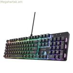 Խաղային ստեղնաշար Trust GXT 871 Zora սև, բազմագույն QWERTY Qwerty ԱՄՆ