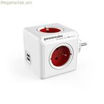 Cube բազմապրոցեսորներ Allocacoc PowerCube Original USB Type E կարմիր