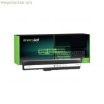 Նոութբուքի մարտկոց՝ կանաչ AS02, սև, 4400 mAh