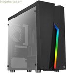 ATX կիսաաշտարակային տուփ Aerocool Bolt Mini RGB սև, բազմագույն