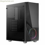 ATX կիսաաշտարակային տուփ Aerocool Zauron LED RGB սև