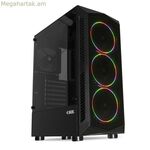 ATX կիսաաշտարակային տուփ Ibox OLU27 սև