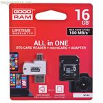 USB կրիչ GoodRam M1A4 All in One, սպիտակ, սև, մոխրագույն, 16 GB