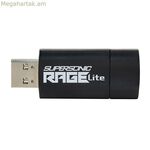 USB կրիչ Patriot Memory Supersonic Rage Lite սև/կապույտ 64 ԳԲ