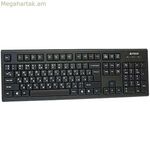 Ստեղնաշար A4 Tech KR-85 սև անգլերեն EEUU QWERTY
