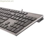 Ստեղնաշար A4 Tech KV-300H QWERTY Սև, Մոխրագույն, Մոնոխրոմ, Սև/Մոխրագույն