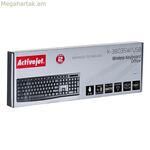Ստեղնաշար Activejet K-3803SW սև QWERTY