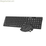 Ստեղնաշար և մկնիկ Natec Stingray սև QWERTY Qwerty ԱՄՆ