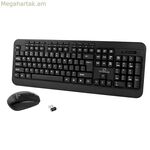 Ստեղնաշար և մկնիկ Titanum TK108 սև Qwerty ԱՄՆ