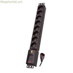 Էլեկտրական վարդակ՝ 8 վարդակ անջատիչով Lestar 3 մ (3 մ)