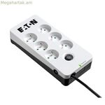 Էլեկտրական վարդակ - 6 վարդակ անջատիչով Eaton PB6F սպիտակ (1,5 մ)