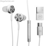 Ականջակալներ միկրոֆոնով Maxell XC1 սպիտակ