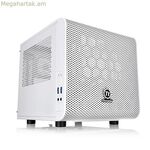 Mini ITX միջին աշտարակի պատյան THERMALTAKE Core V1 Snow Edition սպիտակ