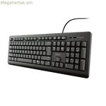Trust 23880 սև անգլերեն EEUU QWERTY ստեղնաշար