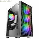 ATX կիսաաշտարակային տուփ Mars Gaming MCF սև