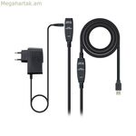 USB երկարացման մալուխ NANOCABLE 10.01.031 սև