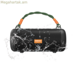 WHALE նեյլոնե ժապավենով Bluetooth IPX7 ջրակայուն դյուրակիր բարձրախոս՝ 30W ստերեո ձայնով և USB լիցքավորմամբ