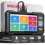Kingbolen S608 երկկողմանի 4 համակարգի OBD2 սկաներ CANFD/FCA աջակցությամբ և անվճար թարմացումներով