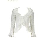 DESIGUAL կանացի սպիտակ երկարաթև վերնաշապիկ [SF-18733]