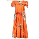 DESIGUAL կանացի նարնջագույն երկար զգեստ [SF-29216]