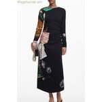 DESIGUAL կանացի սև երկար զգեստ [SF-40315]
