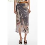 DESIGUAL կանացի բեժ կիսաշրջազգեստ [SF-47099]