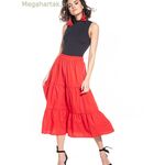 Tessita երկար կիսաշրջազգեստ — կարմիր [MW-152900]