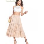 Tessita երկար կիսաշրջազգեստ — բեժ [MW-152903]