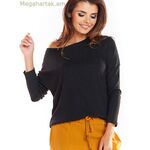 awama մոդել 139554 սև ջեմպեր [MW-139554]