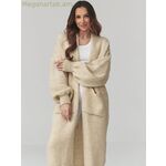 Makadamia կանացի կարդիգան մոդել 226872, բեժ [MW-226872]