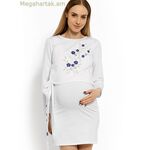 PeeKaBoo հղիության թունիկ-զգեստ, մոդել 113212 — սպիտակ [MW-113212]