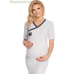PeeKaBoo մոդել 147504 հղիության գիշերազգեստ — մոխրագույն [MW-147504]