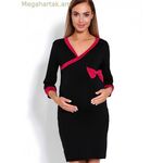 PeeKaBoo մայրական գիշերազգեստ մոդել 122952 — սև [MW-122952]