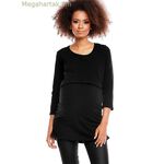 PeeKaBoo հղիության տունիկ — սև [MW-84456]