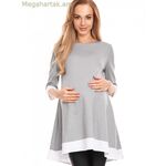 PeeKaBoo մինի հղիության զգեստ, մոխրագույն [MW-132028]