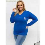 Relevance Plus size բլուզ՝ կապույտ [MW-223938]