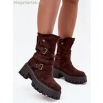 Step in style կանացի կարճ բութեր — շագանակագույն [MW-220496]