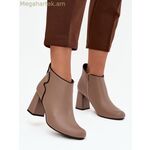Step in style բեժ սրունքային կոշիկներ (մոդել 222520) [MW-222520]