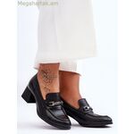 Step in style սև բարձրակրունկ կոշիկներ [MW-184007]