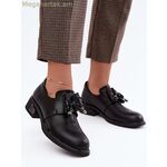 Step in style կանացի ցածր կաբլուկով կոշիկներ՝ սեւ [MW-231182]