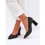Step in style բլոկ կրունկով պոմպեր, սև [MW-209779]