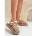 Step in style կանացի շլեփներ — բեժ [MW-203746]