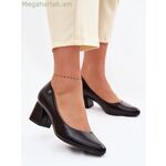 Step in style կանացի բլոկ կրունկով պոմպեր — սև [MW-226544]