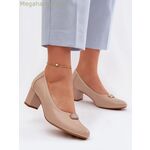 Step in style պոմպեր՝ բլոկ կրունկով, բեժ, մոդել 227173 [MW-227173]